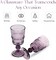 American Atelier Vintage Beaded Wine Glasses, Set of 4, 9 Oz Capacity - Purple